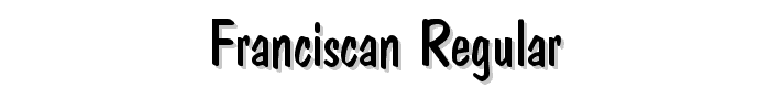 Franciscan Regular font